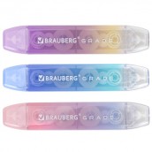 Корректирующая лента двусторонняя BRAUBERG "GRADE PASTEL", 5 мм x 10 м, корпус ассорти, блистер, 273025