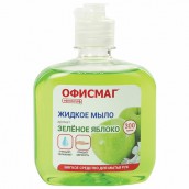 Мыло жидкое 300 г ОФИСМАГ, "Зеленое яблоко", флип-топ, 606778
