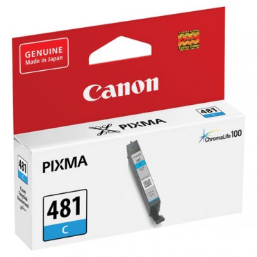 Картридж струйный CANON (CLI-481C) для PIXMA TS704/TS6140, голубой, ресурс 257 страниц, оригинальный, 2098C001