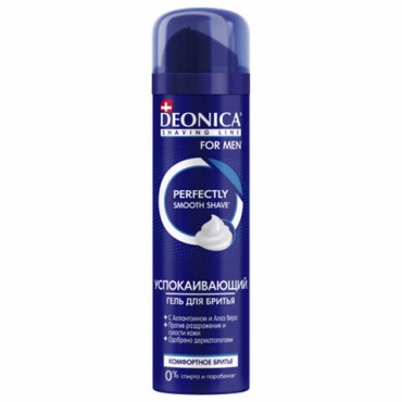 Гель для бритья 200 мл, DEONICA FOR MEN "Комфортное бритье", 4600104035579